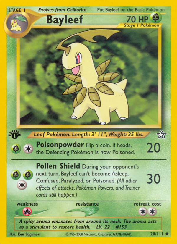 Bayleef (28/111) [Neo Genesis 1st Edition] | Play N Trade Winnipeg