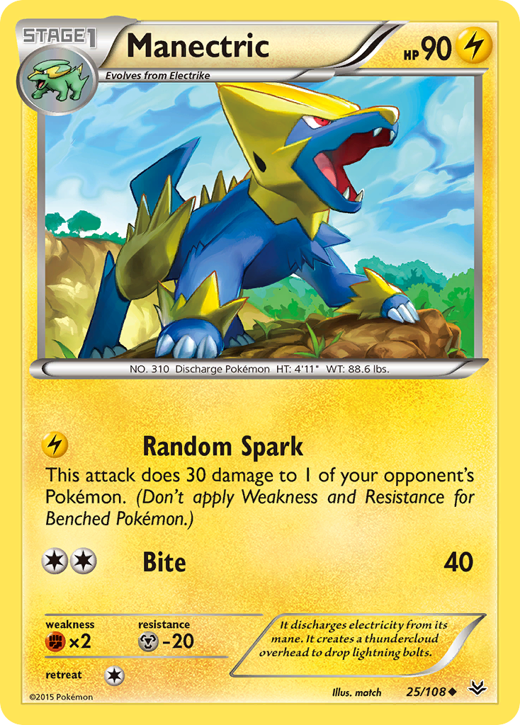 Manectric (25/108) [XY: Roaring Skies] | Play N Trade Winnipeg