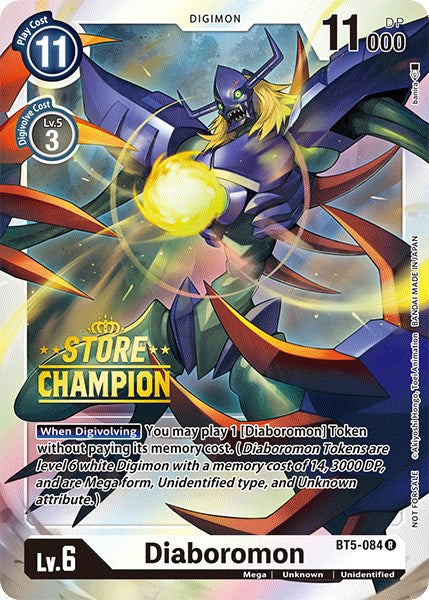 Diaboromon [BT5-084] (Store Champion) [Battle of Omni Promos] | Play N Trade Winnipeg