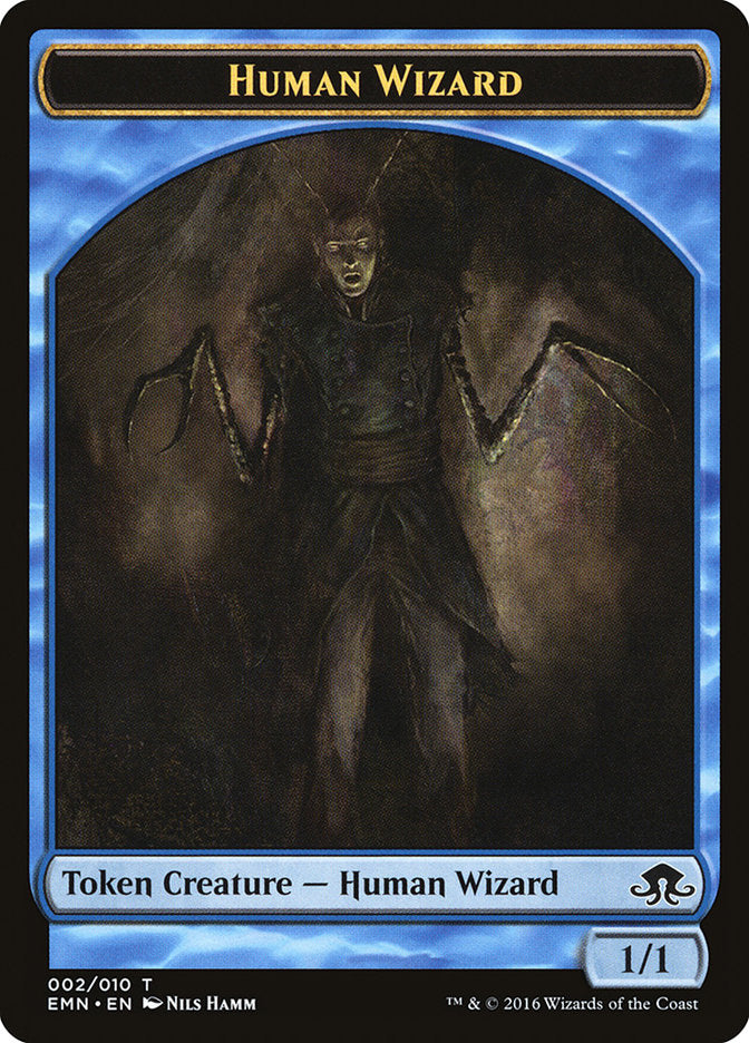 Human Wizard [Eldritch Moon Tokens] | Play N Trade Winnipeg