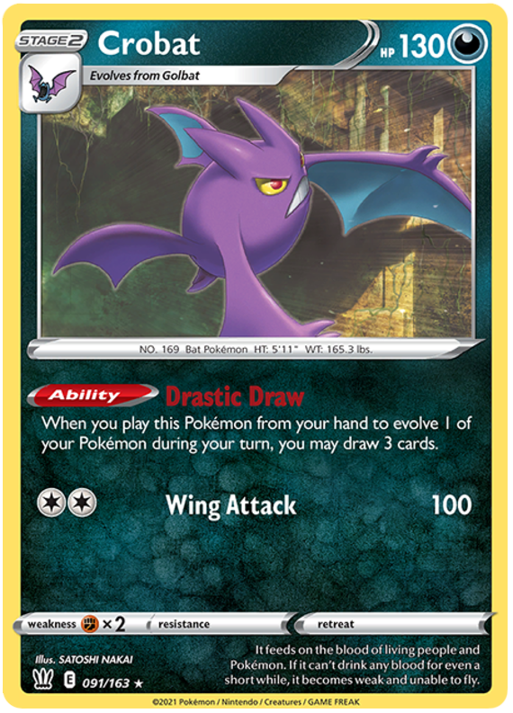 Crobat (091/163) [Sword & Shield: Battle Styles] | Play N Trade Winnipeg