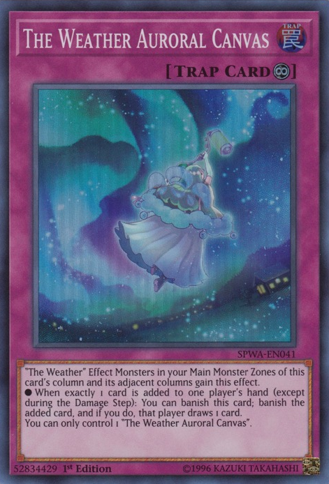 The Weather Auroral Canvas [SPWA-EN041] Super Rare | Play N Trade Winnipeg