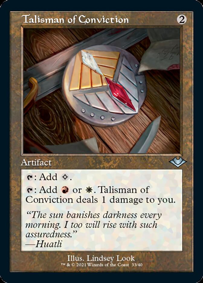 Talisman of Conviction (Retro Foil Etched) [Modern Horizons 2] | Play N Trade Winnipeg