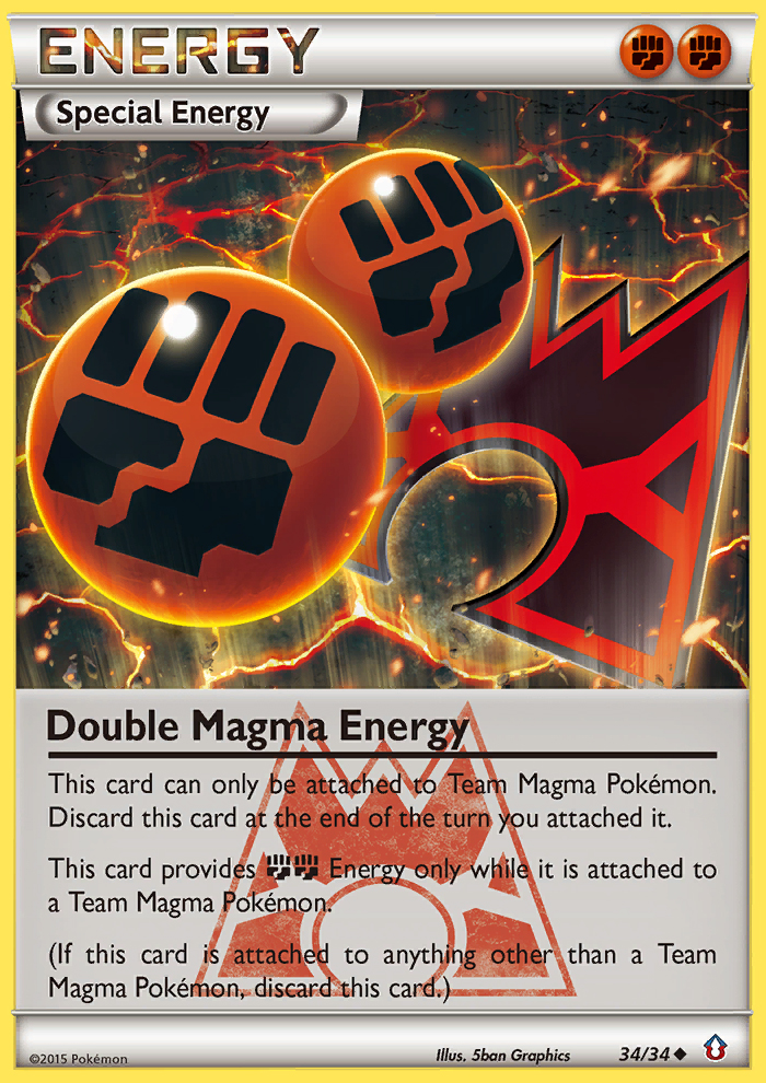 Double Magma Energy (34/34) [XY: Double Crisis] | Play N Trade Winnipeg