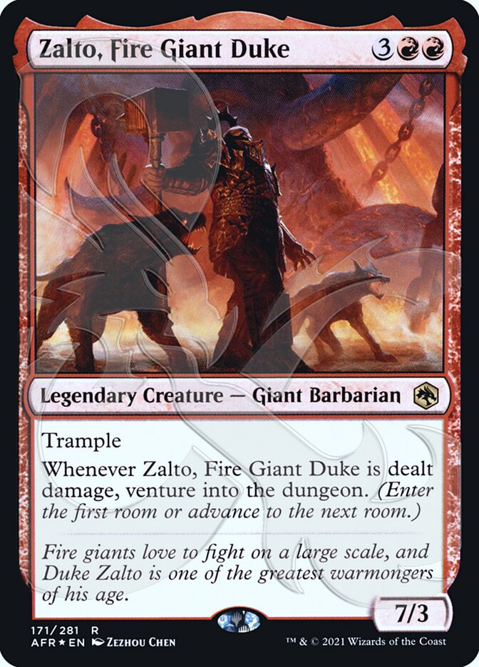 Zalto, Fire Giant Duke (Ampersand Promo) [Dungeons & Dragons: Adventures in the Forgotten Realms Promos] | Play N Trade Winnipeg