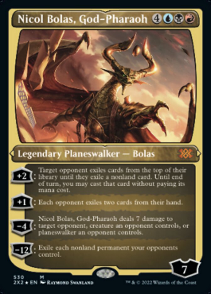 Nicol Bolas, God-Pharaoh (Foil Etched) [Double Masters 2022] | Play N Trade Winnipeg