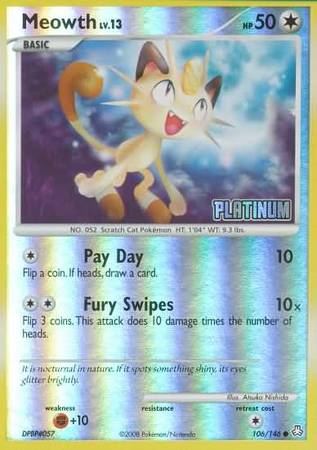 Meowth (106/146) [Burger King Promos: 2009 Collection] | Play N Trade Winnipeg