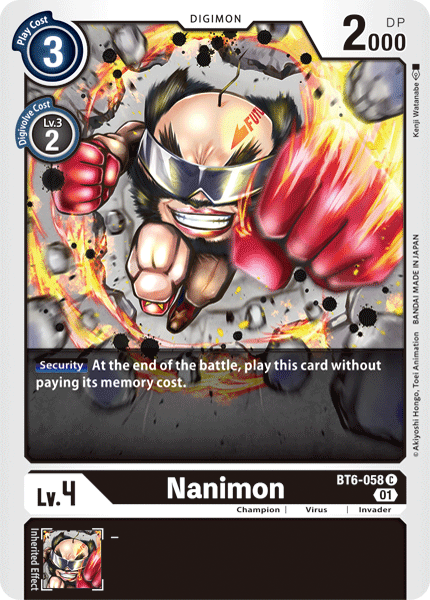 Nanimon [BT6-058] [Double Diamond] | Play N Trade Winnipeg