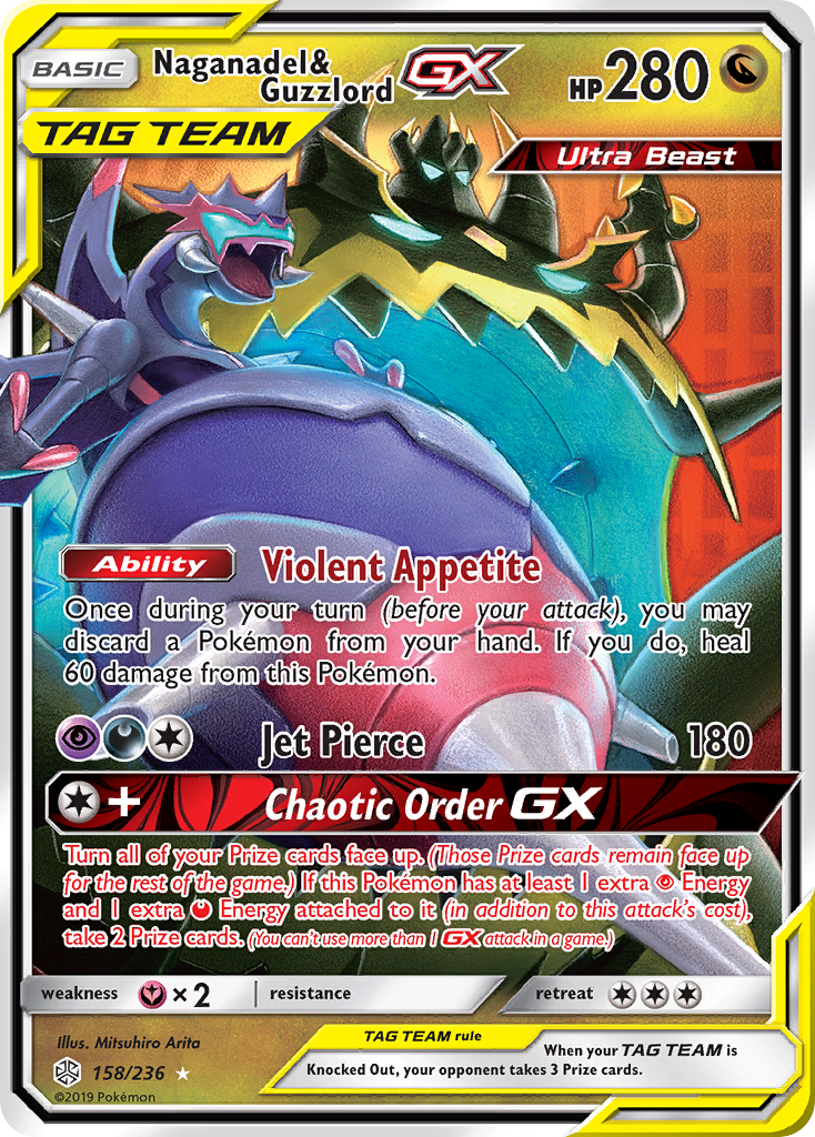 Naganadel & Guzzlord GX (158/236) [Sun & Moon: Cosmic Eclipse] | Play N Trade Winnipeg