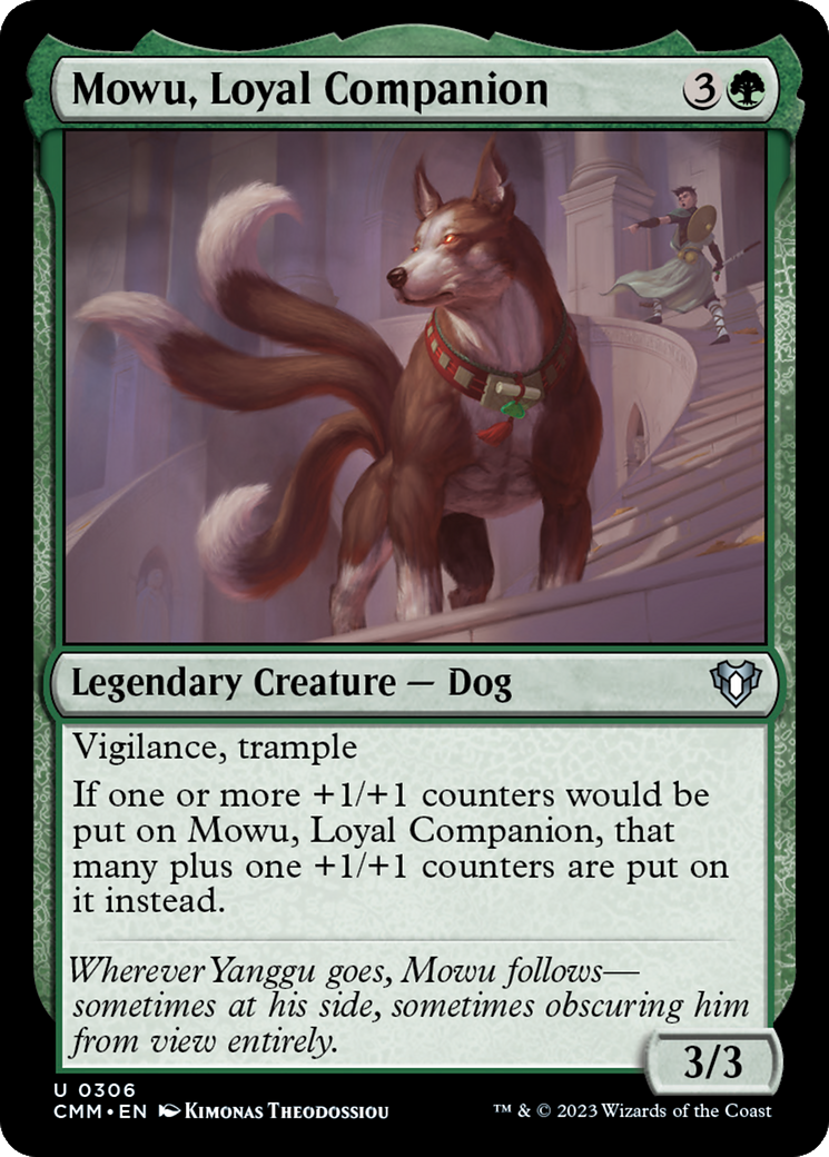 Mowu, Loyal Companion [Commander Masters] | Play N Trade Winnipeg