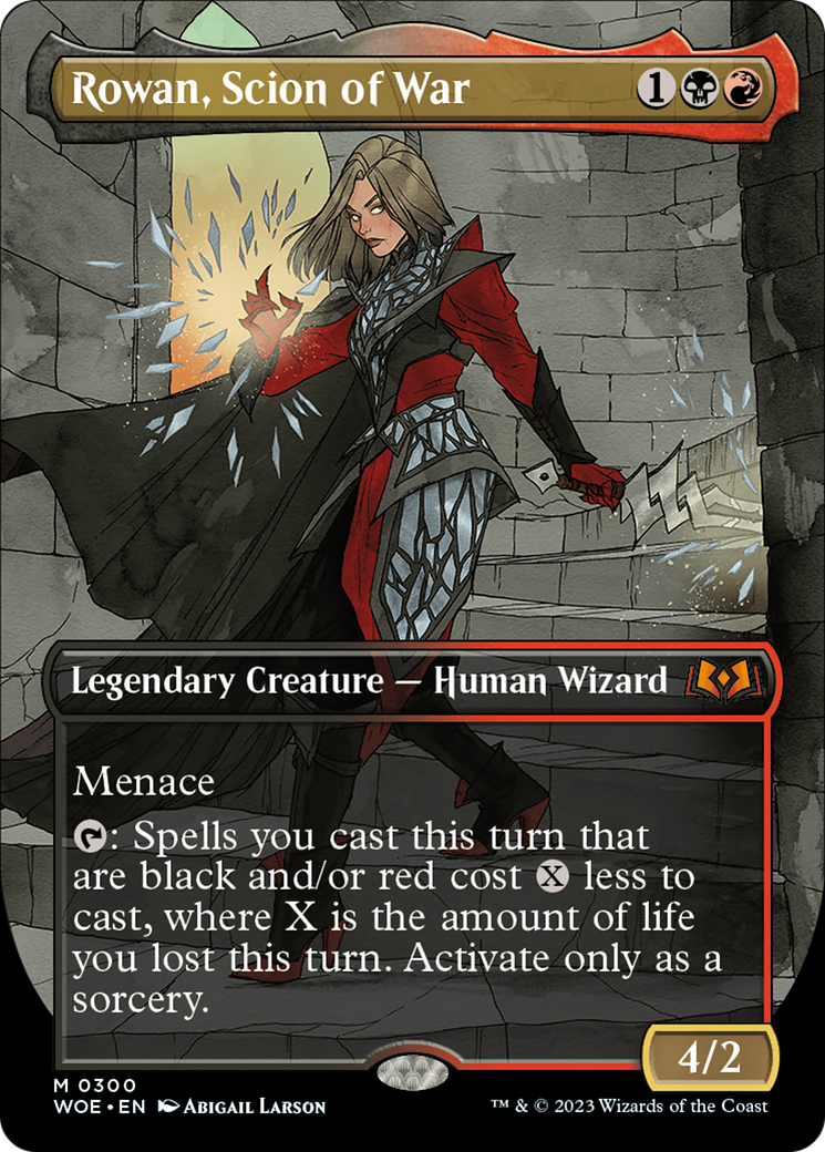 Rowan, Scion of War (Borderless Alternate Art) [Wilds of Eldraine] | Play N Trade Winnipeg
