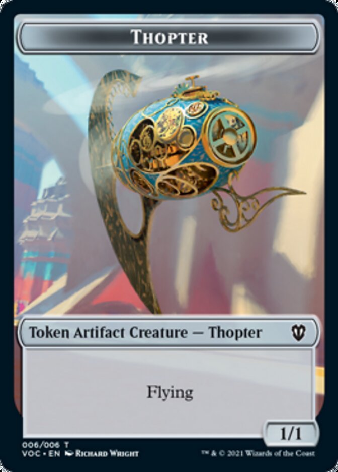 Spirit (003) // Thopter Double-sided Token [Innistrad: Crimson Vow Commander Tokens] | Play N Trade Winnipeg