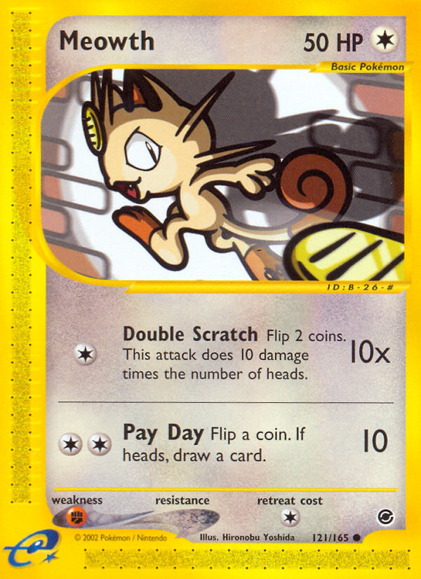 Meowth (121/165) [Expedition: Base Set] | Play N Trade Winnipeg