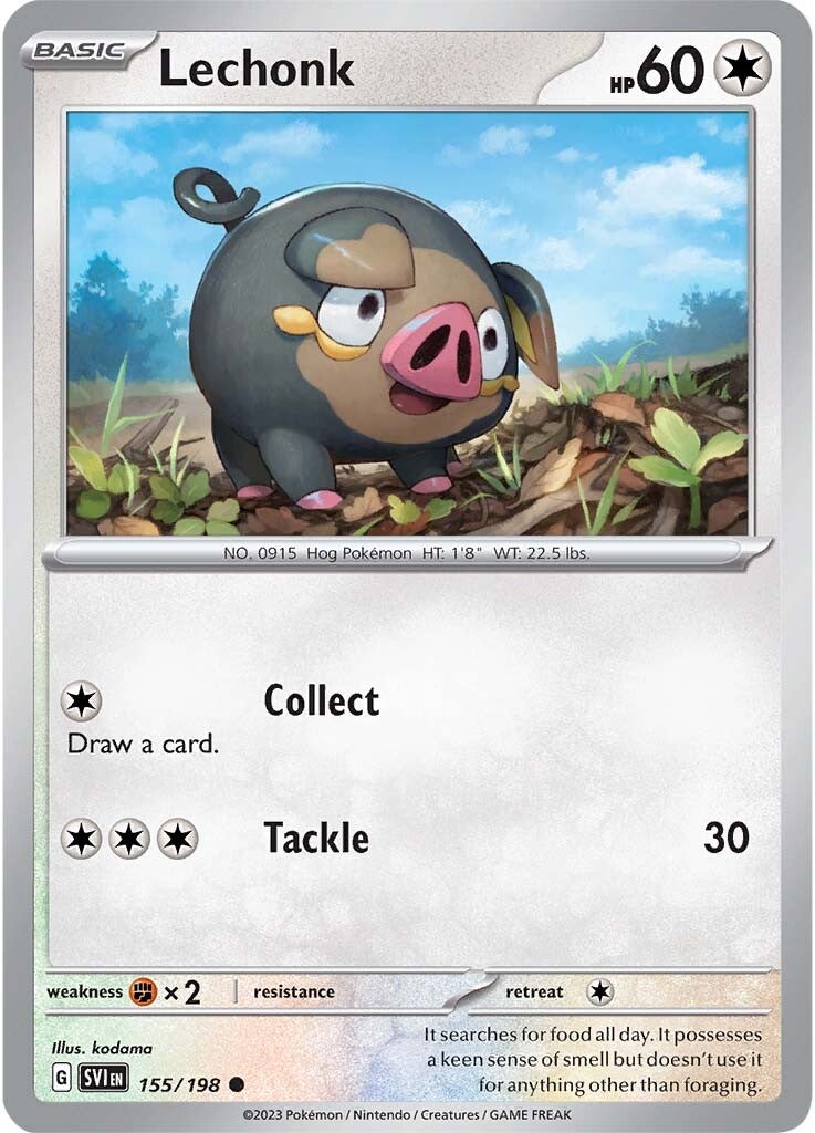 Lechonk (155/198) [Scarlet & Violet: Base Set] | Play N Trade Winnipeg