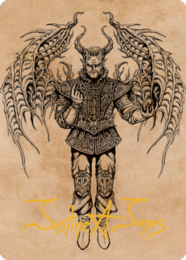 Raphael, Fiendish Savior Art Card (75) (Gold-Stamped Signature) [Commander Legends: Battle for Baldur's Gate Art Series] | Play N Trade Winnipeg