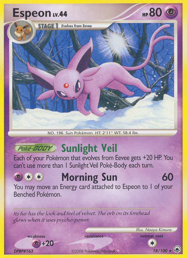 Espeon (18/100) [Diamond & Pearl: Majestic Dawn] | Play N Trade Winnipeg