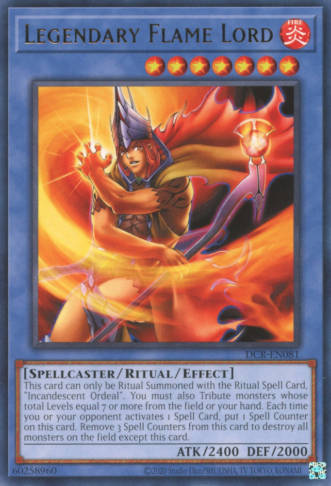 Legendary Flame Lord [DCR-EN081] Rare | Play N Trade Winnipeg