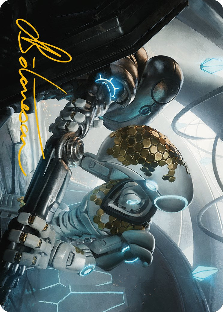 Myr Kinsmith Art Card (Gold-Stamped Signature) [Phyrexia: All Will Be One Art Series] | Play N Trade Winnipeg