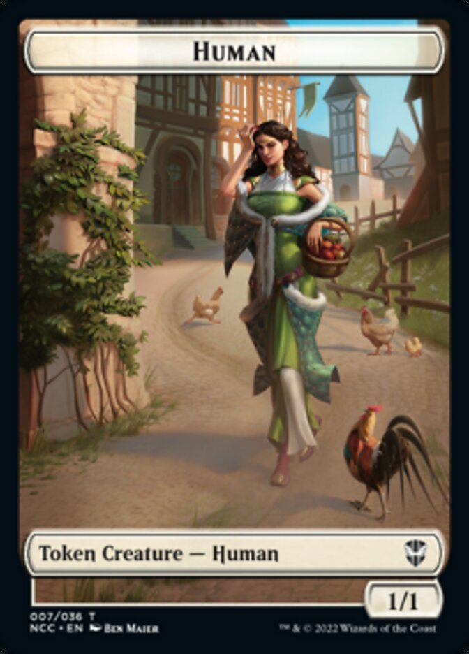 Eldrazi Spawn // Human Double-sided Token [Streets of New Capenna Commander Tokens] | Play N Trade Winnipeg