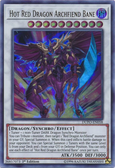 Hot Red Dragon Archfiend Bane [DUPO-EN058] Ultra Rare | Play N Trade Winnipeg