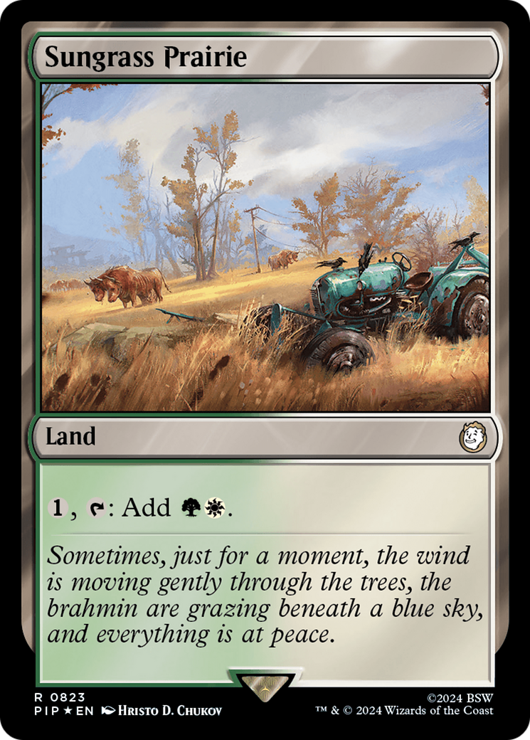 Sungrass Prairie (Surge Foil) [Fallout] | Play N Trade Winnipeg