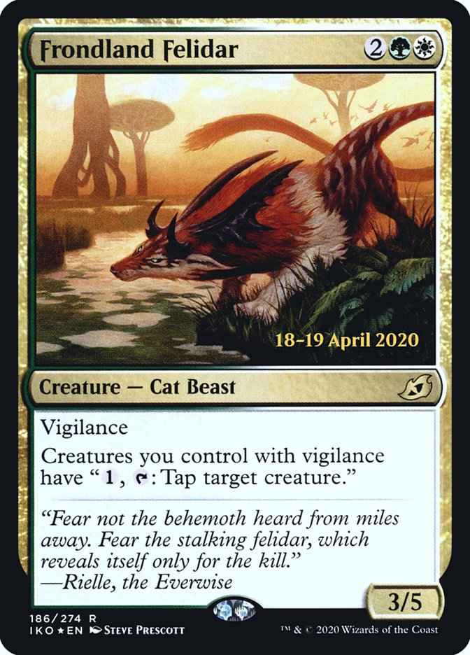 Frondland Felidar  [Ikoria: Lair of Behemoths Prerelease Promos] | Play N Trade Winnipeg