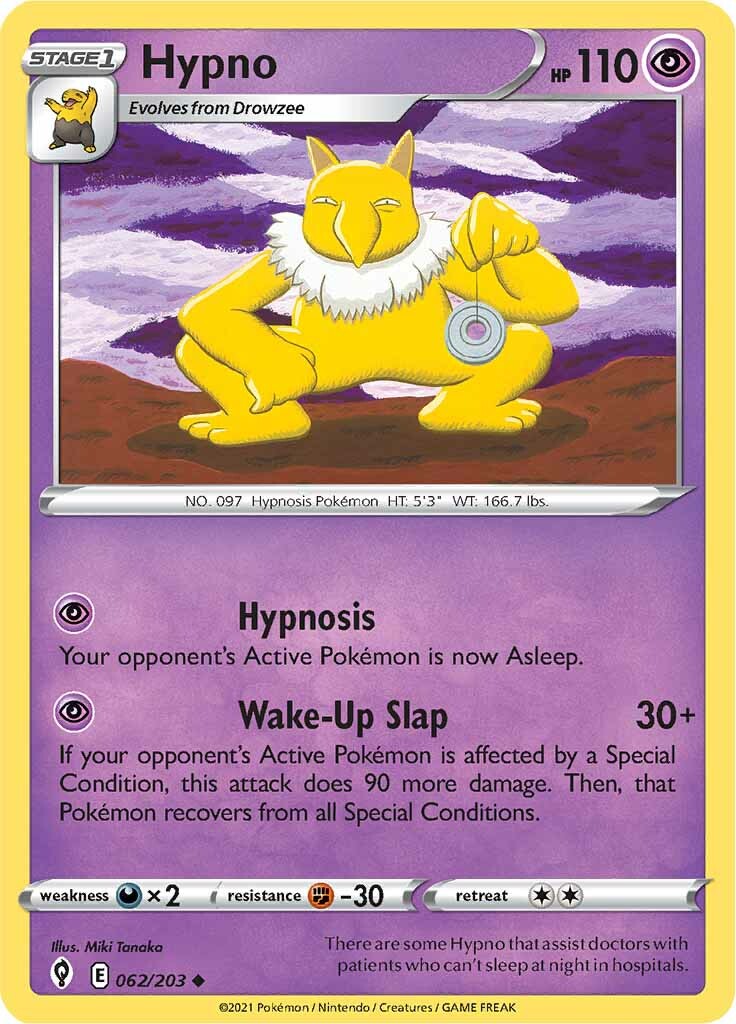 Hypno (062/203) [Sword & Shield: Evolving Skies] | Play N Trade Winnipeg