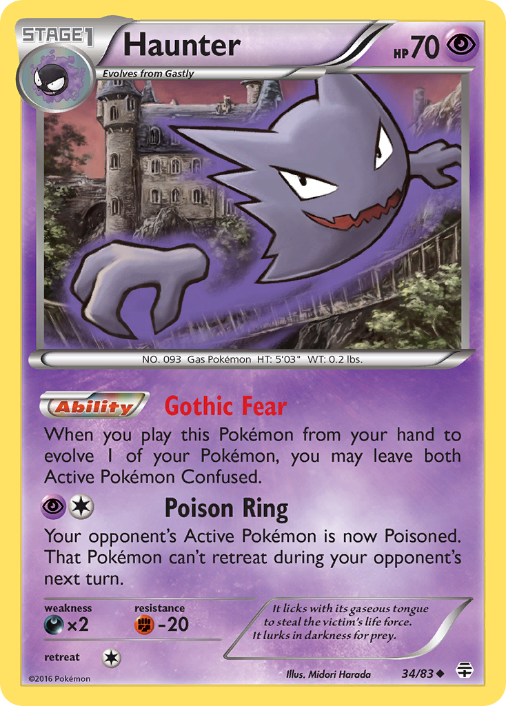 Haunter (34/83) [XY: Generations] | Play N Trade Winnipeg