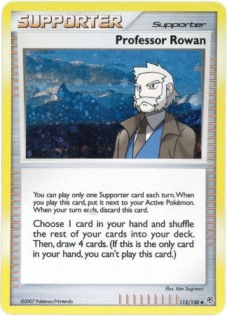 Professor Rowan (112/130) (Cosmos Holo) [Diamond & Pearl: Base Set] | Play N Trade Winnipeg