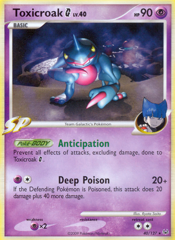 Toxicroak G (40/127) [Platinum: Base Set] | Play N Trade Winnipeg