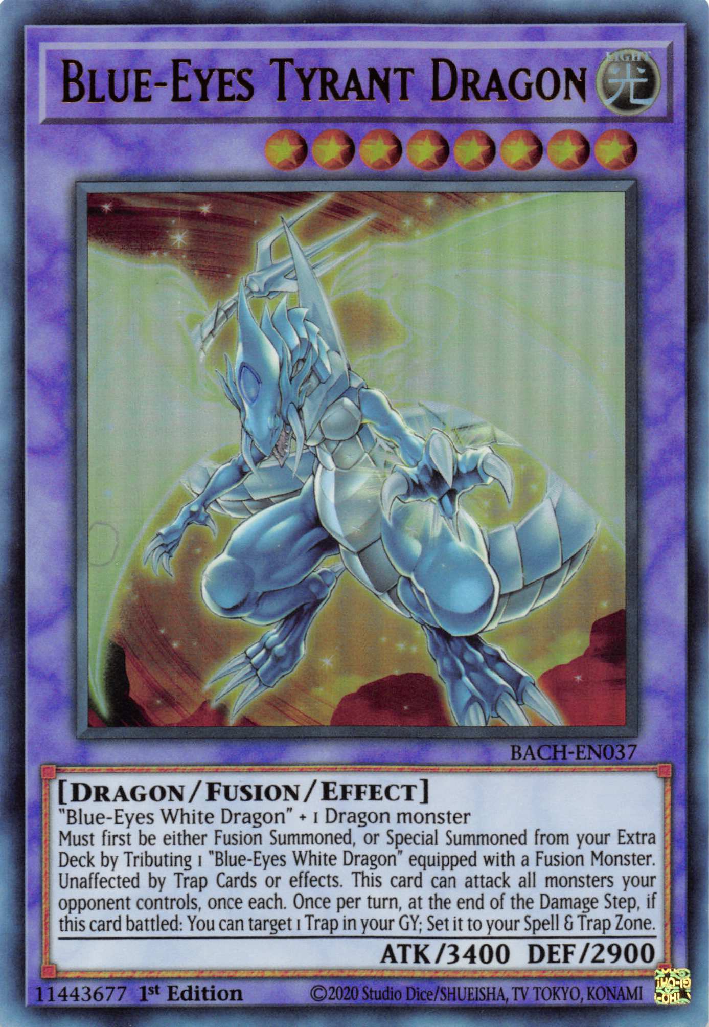 Blue-Eyes Tyrant Dragon [BACH-EN037] Ultra Rare | Play N Trade Winnipeg