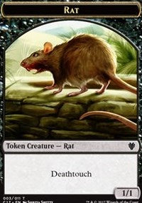 Rat (003) // Cat (001) Double-sided Token [Commander 2017 Tokens] | Play N Trade Winnipeg