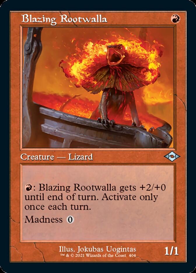 Blazing Rootwalla (Retro Foil Etched) [Modern Horizons 2] | Play N Trade Winnipeg