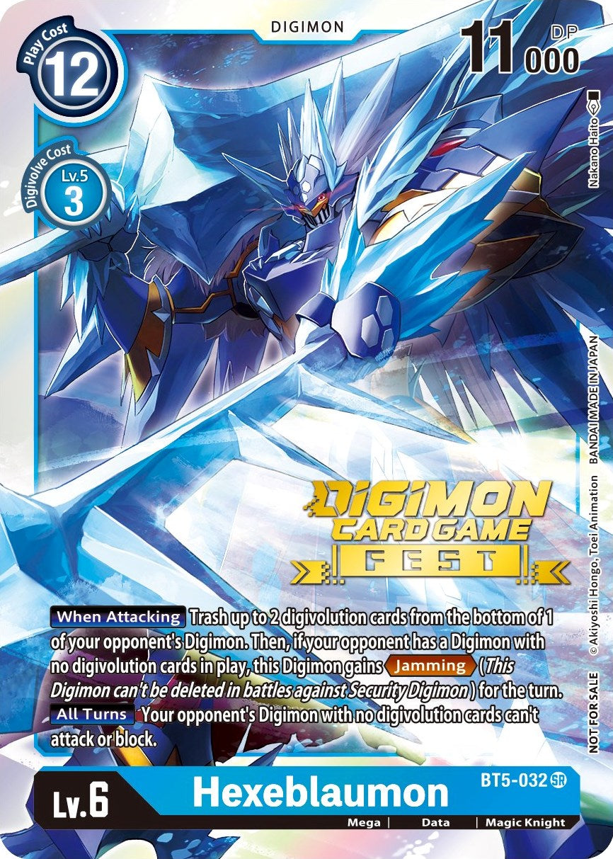 Hexeblaumon [BT5-032] (Digimon Card Game Fest 2022) [Battle of Omni Promos] | Play N Trade Winnipeg