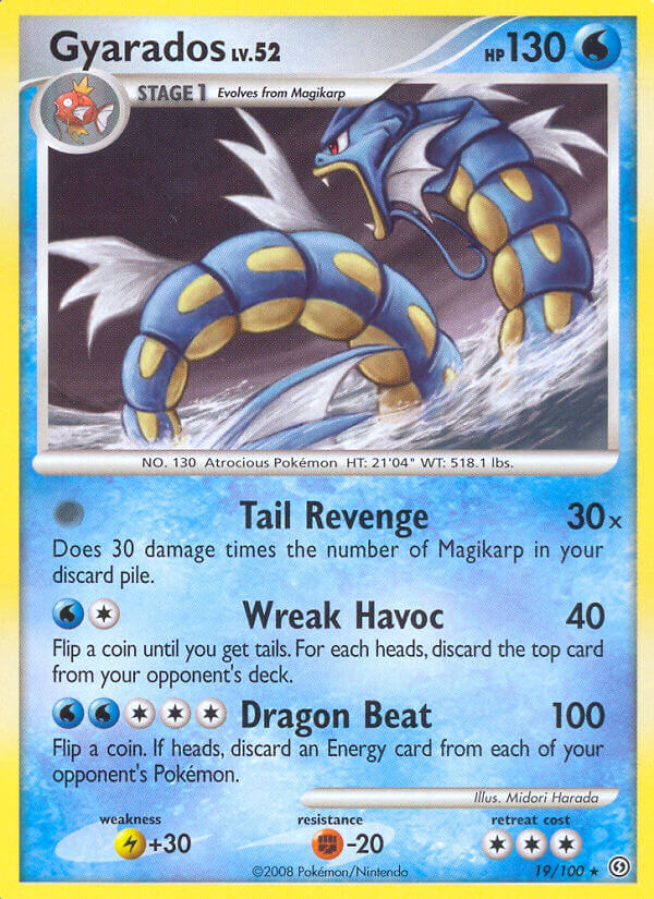 Gyarados (19/100) (Theme Deck Exclusive) [Diamond & Pearl: Stormfront] | Play N Trade Winnipeg