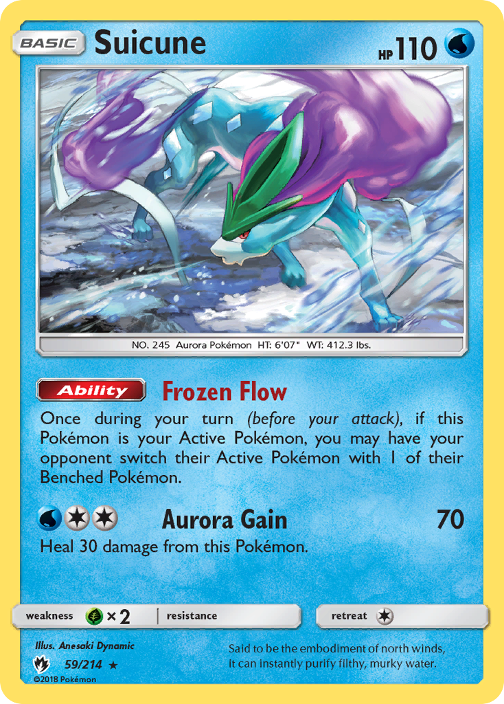 Suicune (59/214) [Sun & Moon: Lost Thunder] | Play N Trade Winnipeg