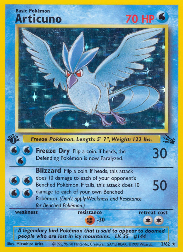 Articuno (2/62) [Fossil 1st Edition] | Play N Trade Winnipeg