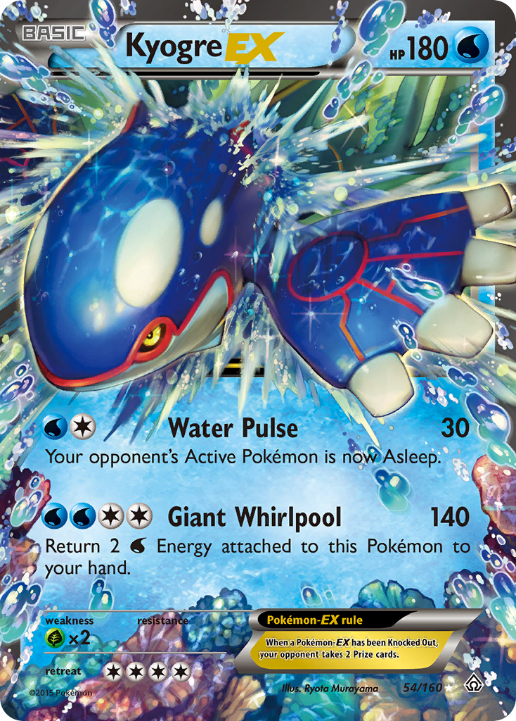 Kyogre EX (54/160) [XY: Primal Clash] | Play N Trade Winnipeg