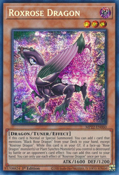 Roxrose Dragon [MP22-EN060] Prismatic Secret Rare | Play N Trade Winnipeg