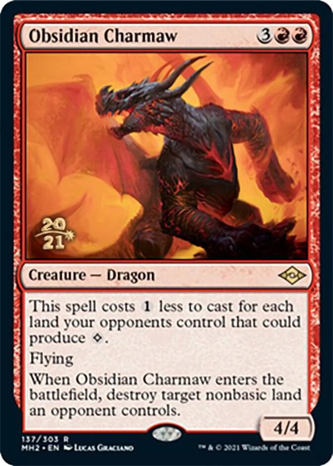 Obsidian Charmaw [Modern Horizons 2 Prerelease Promos] | Play N Trade Winnipeg