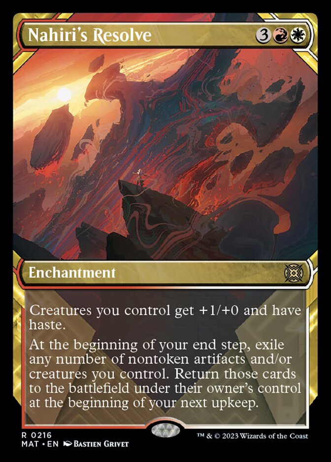 Nahiri's Resolve (Showcase Halo Foil) [March of the Machine: The Aftermath] | Play N Trade Winnipeg