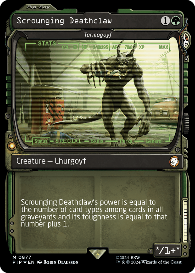 Scrounging Deathclaw - Tarmogoyf (Showcase) (Surge Foil) [Fallout] | Play N Trade Winnipeg