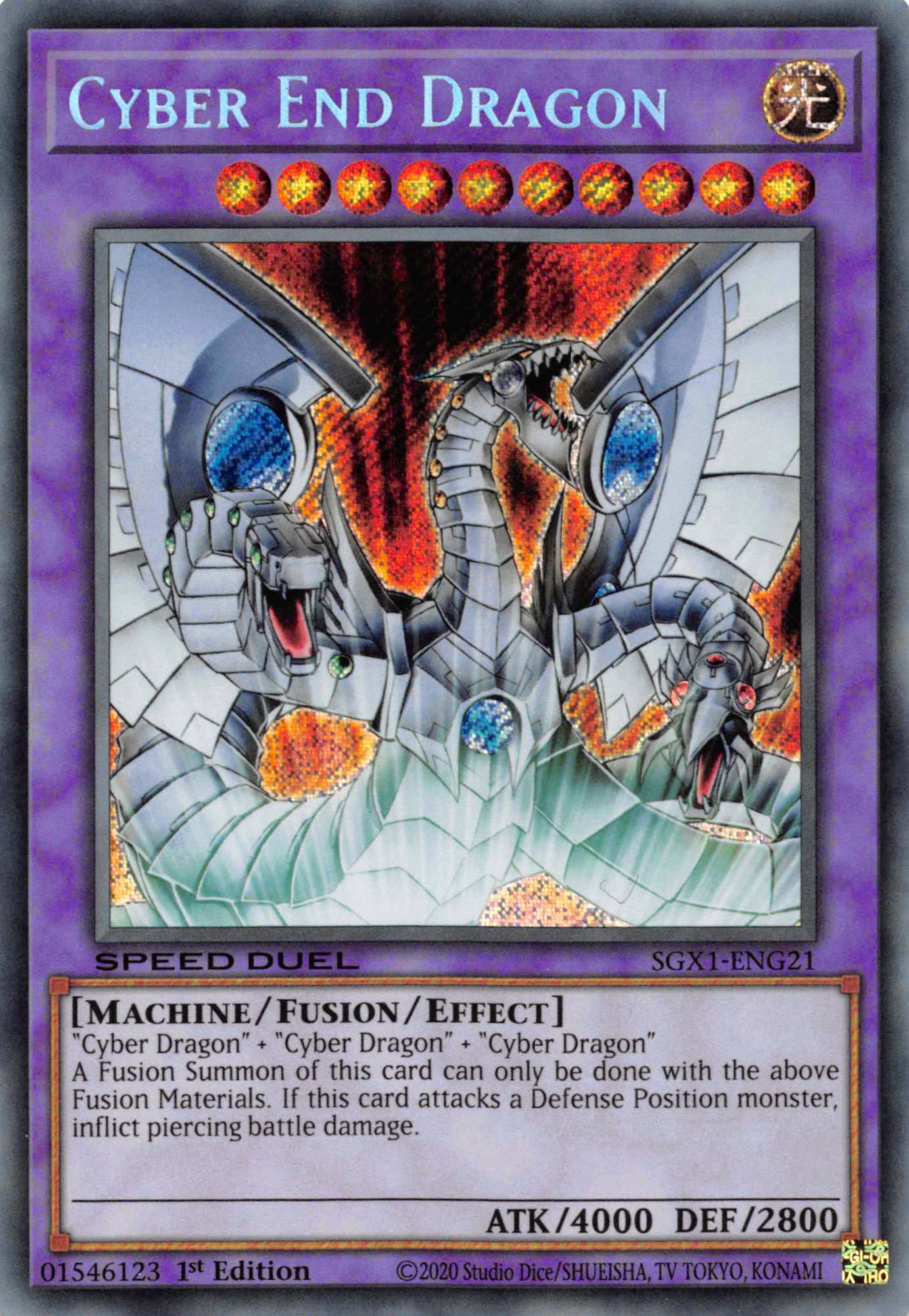 Cyber End Dragon [SGX1-ENG21] Secret Rare | Play N Trade Winnipeg