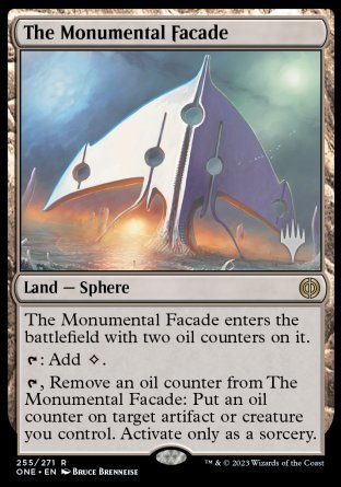 The Monumental Facade (Promo Pack) [Phyrexia: All Will Be One Promos] | Play N Trade Winnipeg