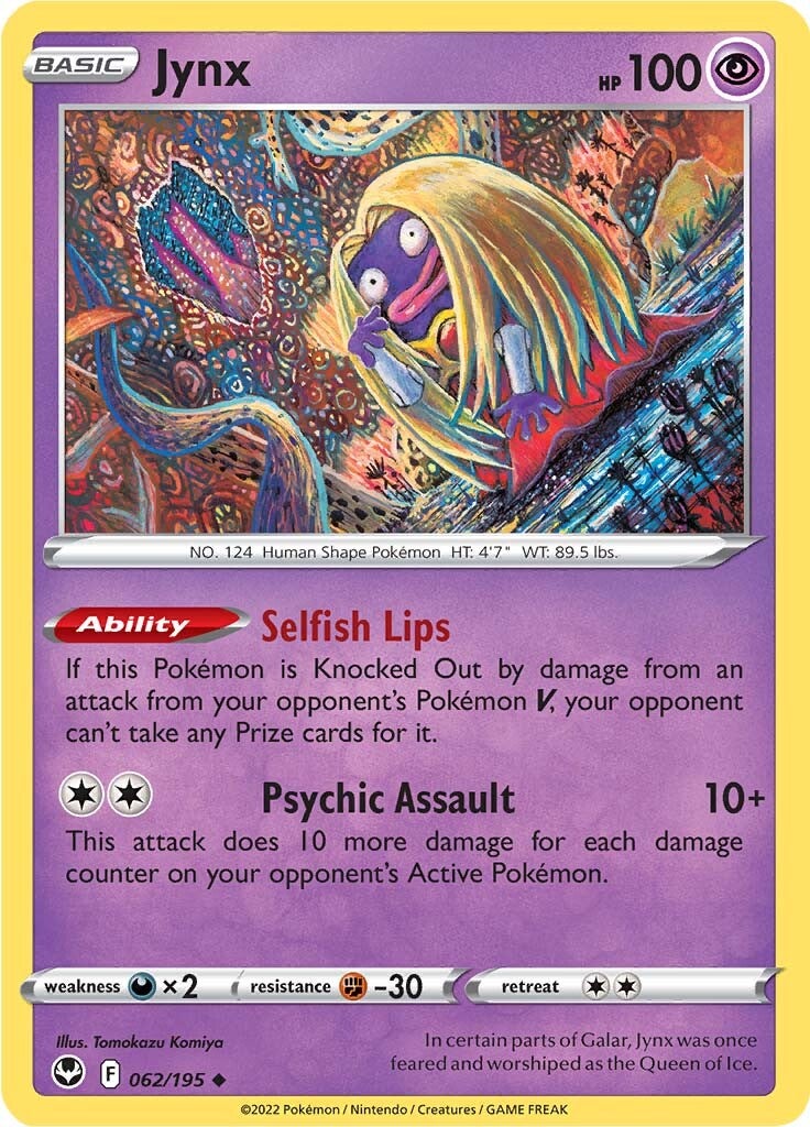 Jynx (062/195) [Sword & Shield: Silver Tempest] | Play N Trade Winnipeg