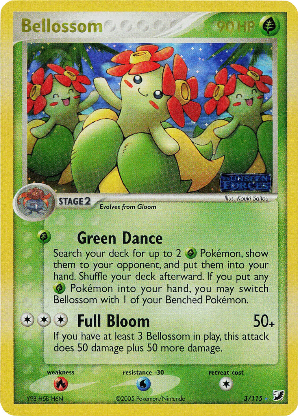 Bellossom (3/115) (Stamped) [EX: Unseen Forces] | Play N Trade Winnipeg