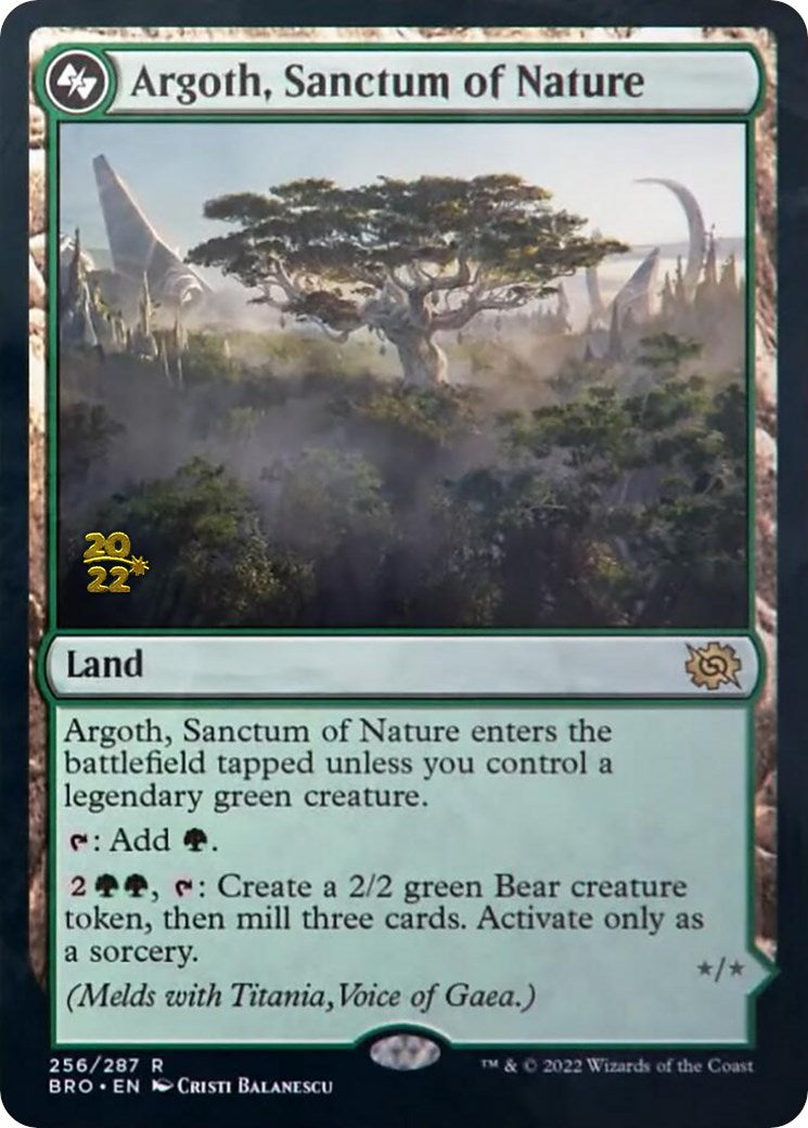 Argoth, Sanctum of Nature [The Brothers' War: Prerelease Promos] | Play N Trade Winnipeg