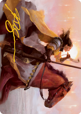 Sunrise Cavalier Art Card (Gold-Stamped Signature) [Innistrad: Midnight Hunt Art Series] | Play N Trade Winnipeg