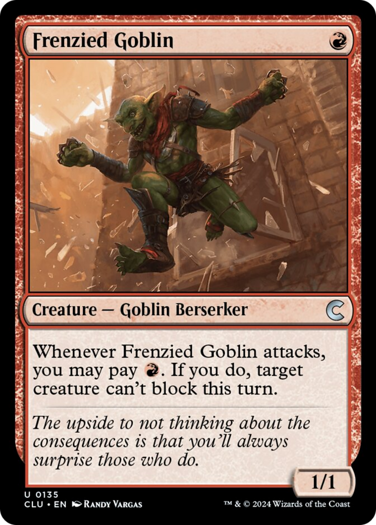 Frenzied Goblin [Ravnica: Clue Edition] | Play N Trade Winnipeg