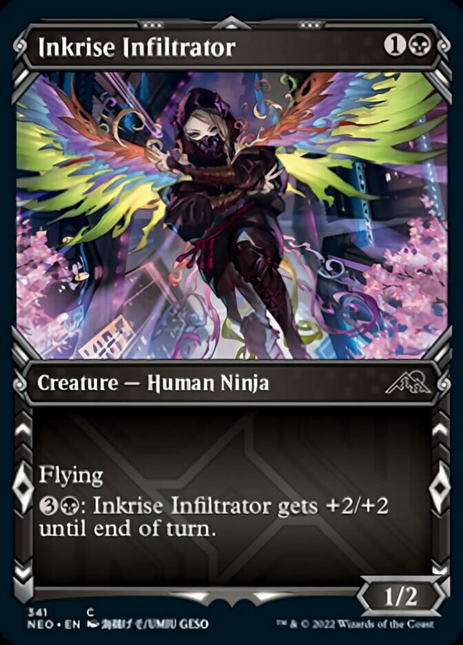 Inkrise Infiltrator (Showcase Ninja) [Kamigawa: Neon Dynasty] | Play N Trade Winnipeg